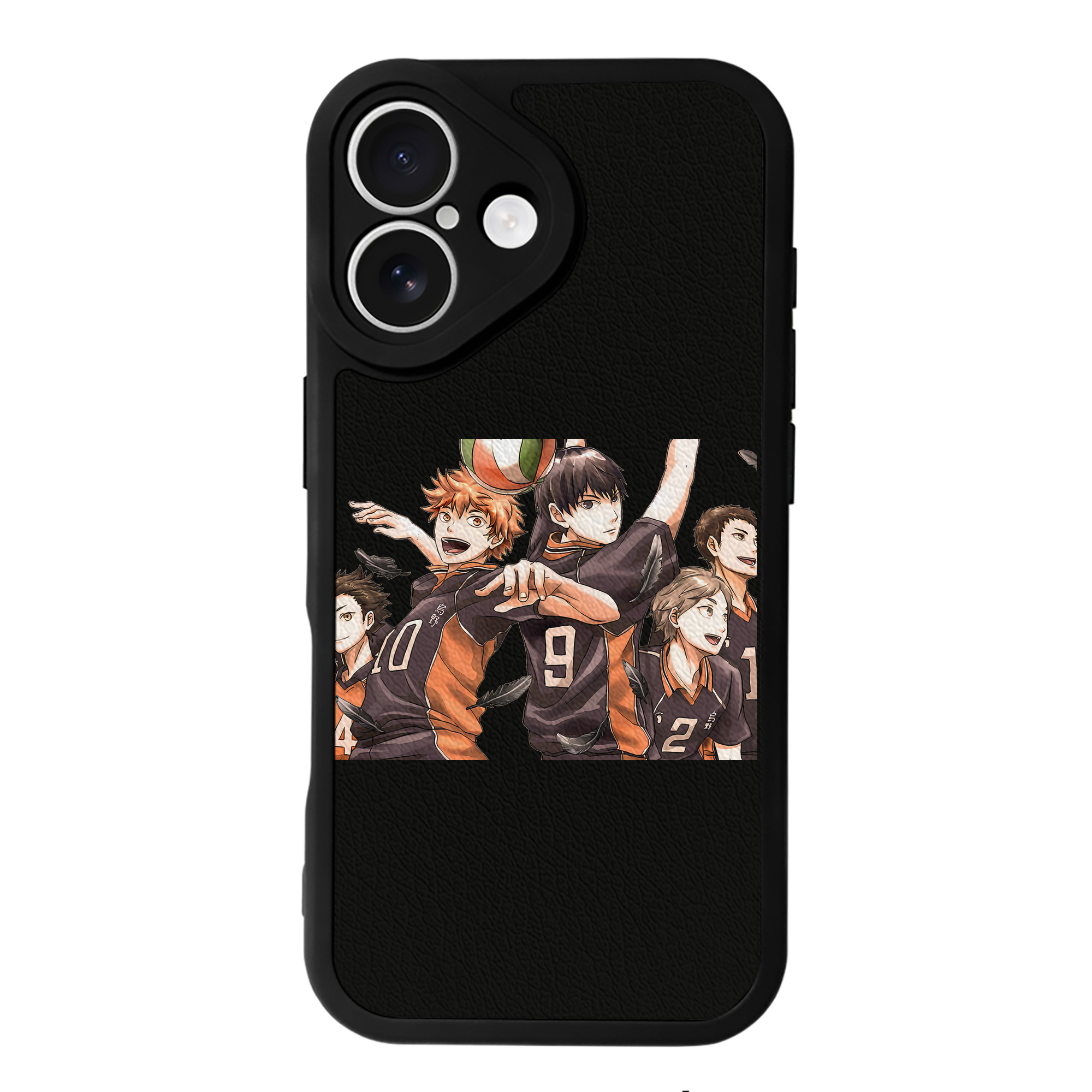 （画像用） ハイキュー!! Haikyu!! 【iPhone 16シリーズ対応】シリコンスマホケース（レザー調） 材質：シリコン